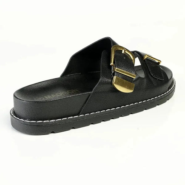 Madison Moss Sandal - Black