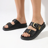Madison Moss Sandal - Black
