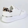 Madison Muriel Animal Print Lace Up Sneaker - White/Leopard