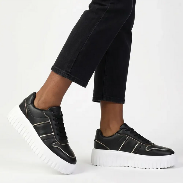 Madison Myra Sneaker - Black / Gold