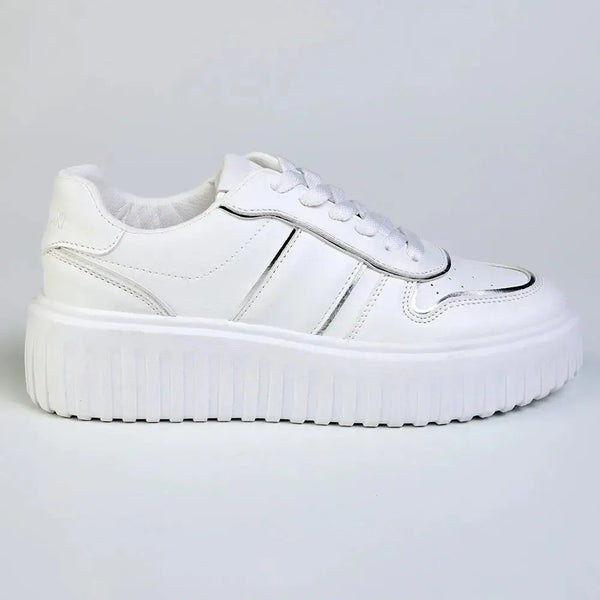 Madison Myra Sneaker - White / Silver