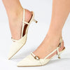 Madison Nadine Fancy Kitten Heel - Off White