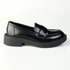 Madison Nancy Loafer With Saddle - Black