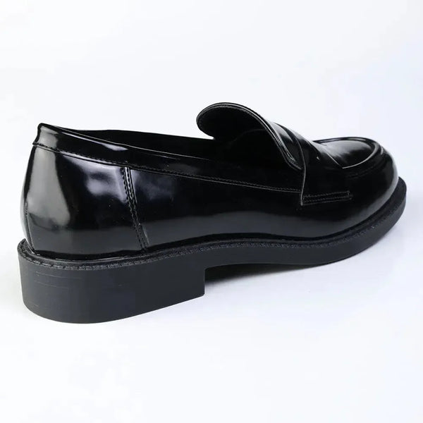 Madison Nancy Loafer With Saddle - Black