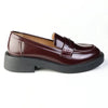 Madison Nancy Loafer With Saddle - Maroon