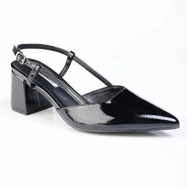 Madison Nanny Block Heel - Black