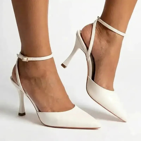 Madison Natalia Hourglass Heel - Off White
