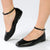 Madison Nature Pump With Ankle Tie - Black