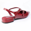 Madison Nella Cross Over Slingback - Dark Red