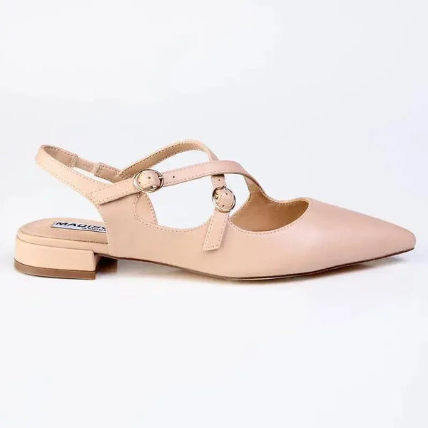 Madison Nella Cross Over Slingback - Nude