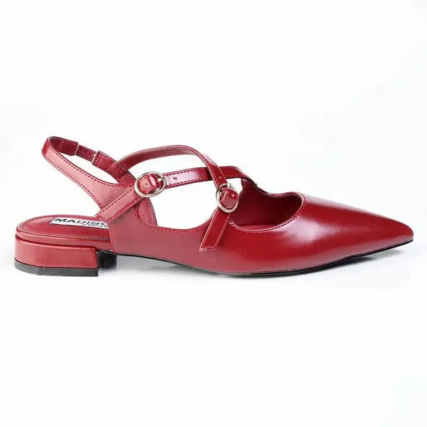Madison Nella Flats - Dark Red