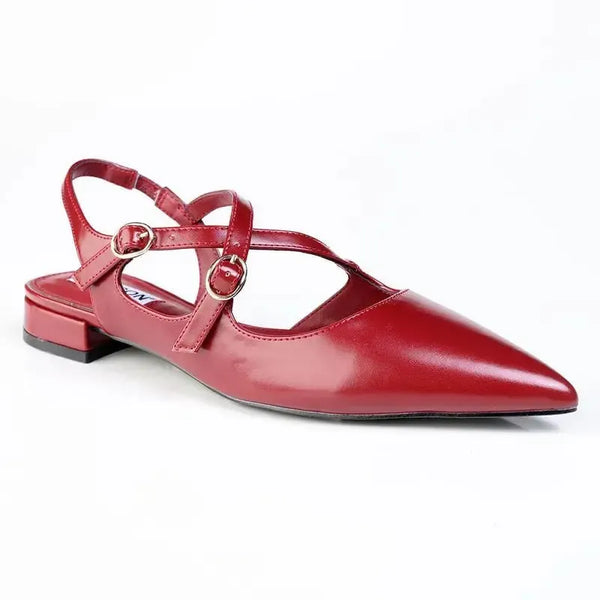 Madison Nella Flats - Dark Red