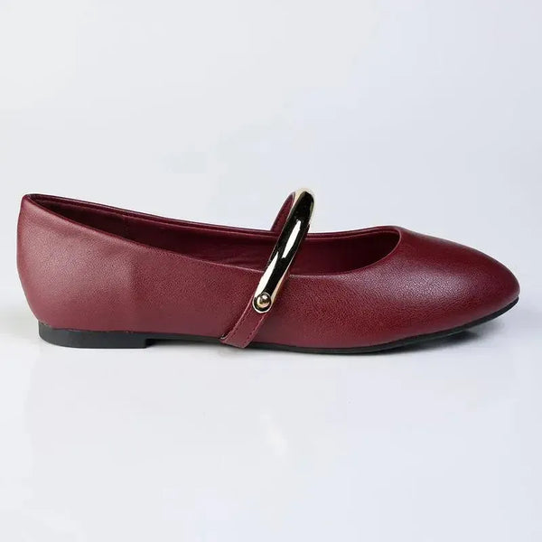 Madison Neo Pump With Metal Bar - Wine