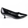 Madison Norma Kitten Heel Court Shoes - Black