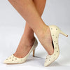 Madison Oakie Studded Stiletto Court - Off White