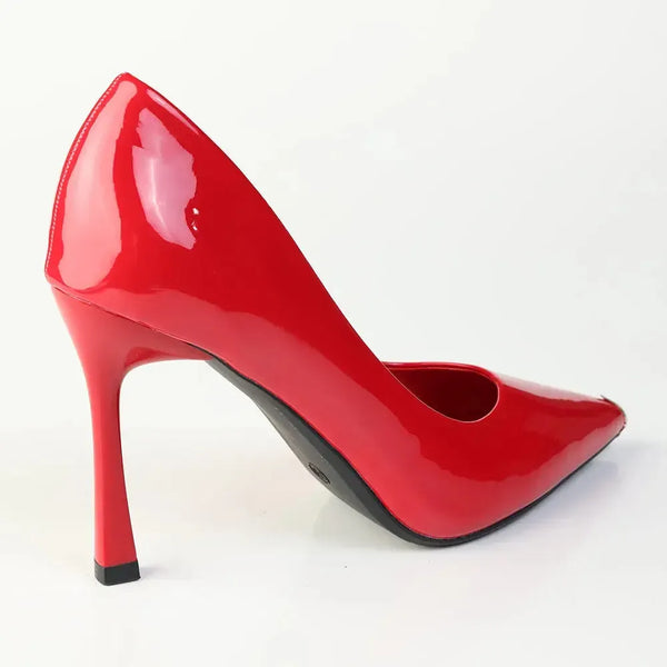 Madison Oakland Stiletto Court With Metal Tip - Red