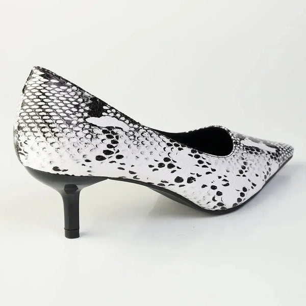 Madison Oceana Low Heel Court - Black/White