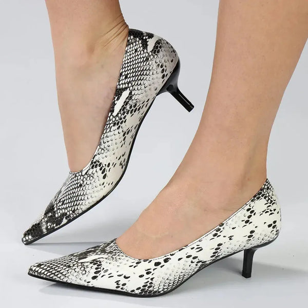 Madison Oceana Low Heel Court - Black/White