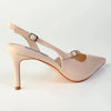 Madison Odelle V-Vamp Stiletto Slingback - Nude