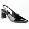 Madison Odette Basic Slingback On Block Heel - Black