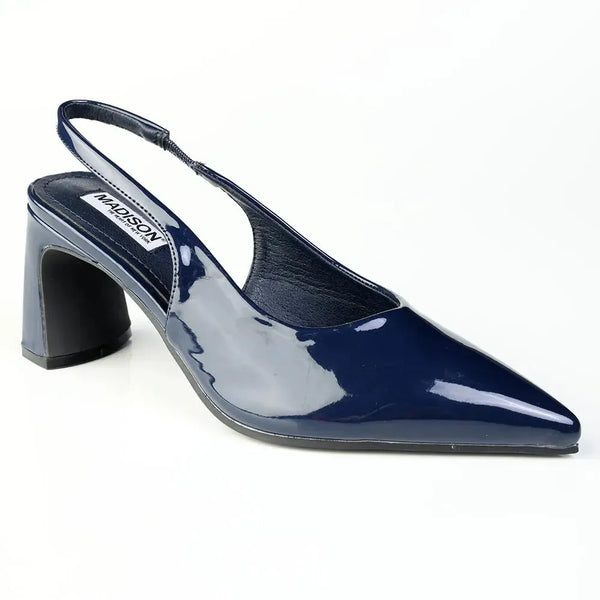 Madison Odette Block Heel - Navy