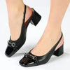 Madison Ofeera 2 Trim Block Heel - Black