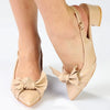 Madison Ofrat Block Heel - Nude