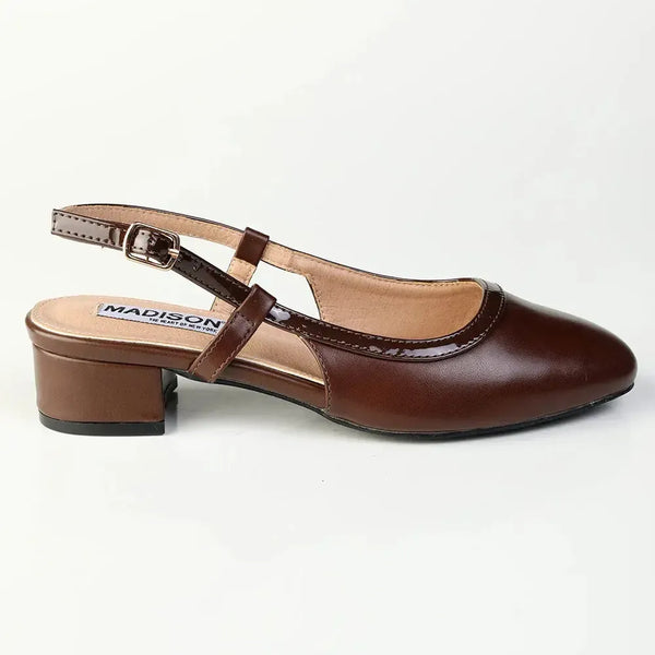 Madison Oksana 2 Low Block Heel - Chocolate