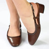 Madison Oksana 2 Low Block Heel - Chocolate