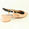 Madison Oksana 2 Low Block Heel - Nude / Black