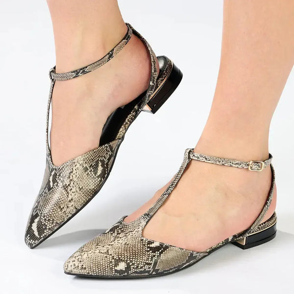 Madison Ola T-Bar Loafer - Black Multi