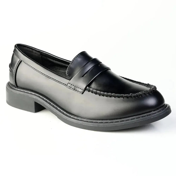 Madison Olivettie Loafer With Trim - Black