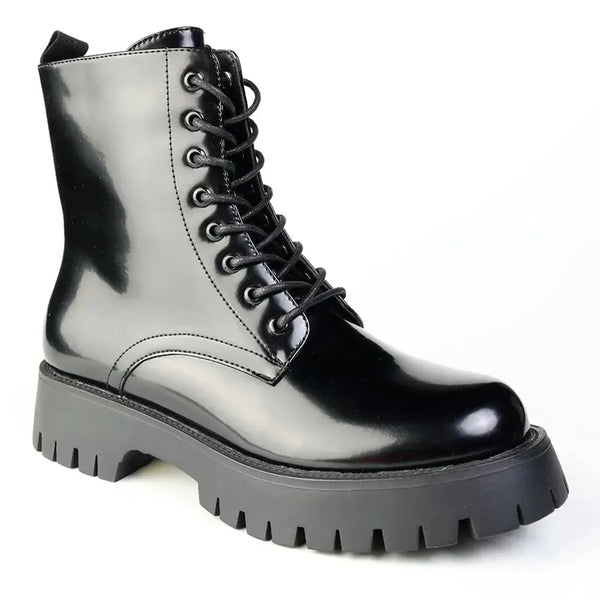 Madison Olwyn Military Boot - Black