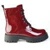 Madison Olwyn Military Boot - Burgundy