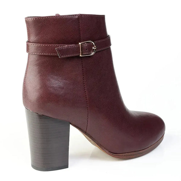 Madison Ombretta Ankle Boot - Wine