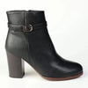 Madison Ombretta Block Heel Ankle Boot - Black