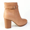 Madison Ombretta Block Heel Ankle Boot - Nude