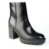 Madison Omen Cleated Sole Block Heel Ankle Boot - Black