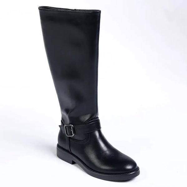 Madison Ona Buckle Rider Boot - Black