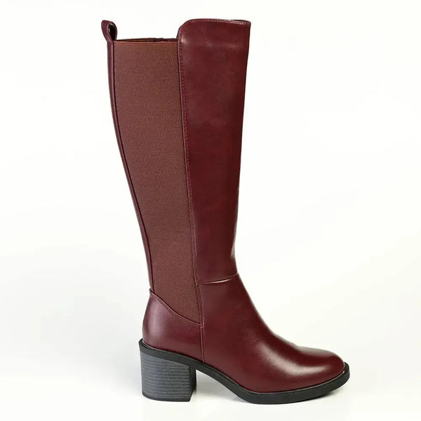 Madison Onley Combination Long Boot - Wine