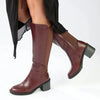 Madison Onley Combination Long Boot - Wine