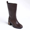 Madison Opal Mid Calf Block Heel Boot - Brown