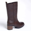 Madison Opal Mid Calf Block Heel Boot - Brown