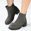 Madison Orette Chelsea Low Block Heel Boot - Grey