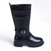 Madison Orphie Mid Calf Buckle Boot - Black