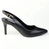 Madison Orsaline Plain Stiletto Slingback - Black