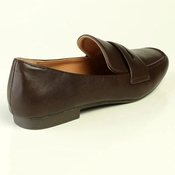 Madison Ozma Loafer With Saddle - Brown