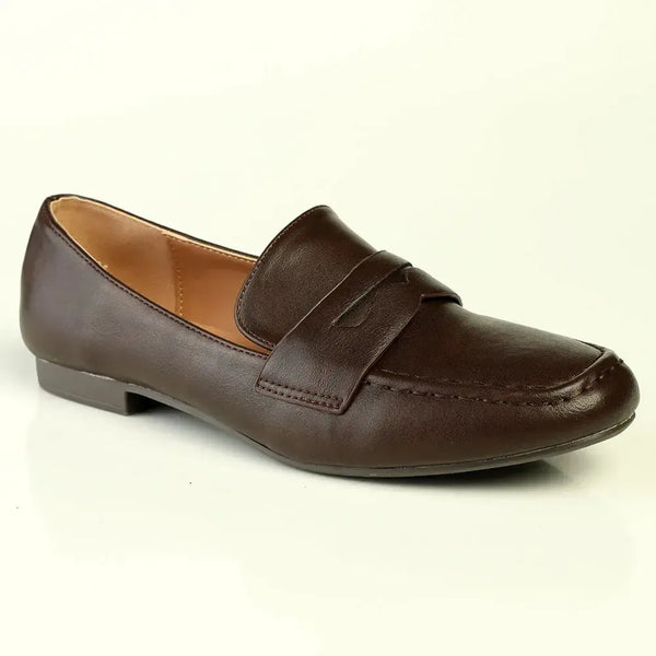 Madison Ozma Loafer With Saddle - Brown