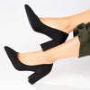 Madison Patricia 2 Pointy Block Court Heel - Black-Madison Heart of New York-Buy shoes online