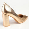 Madison Patricia 2 Pointy Block Court Heel - Rose Gold-Madison Heart of New York-Buy shoes online